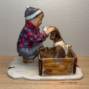Gorham 4 Seasons, Winter - A Boy Meets his Dog